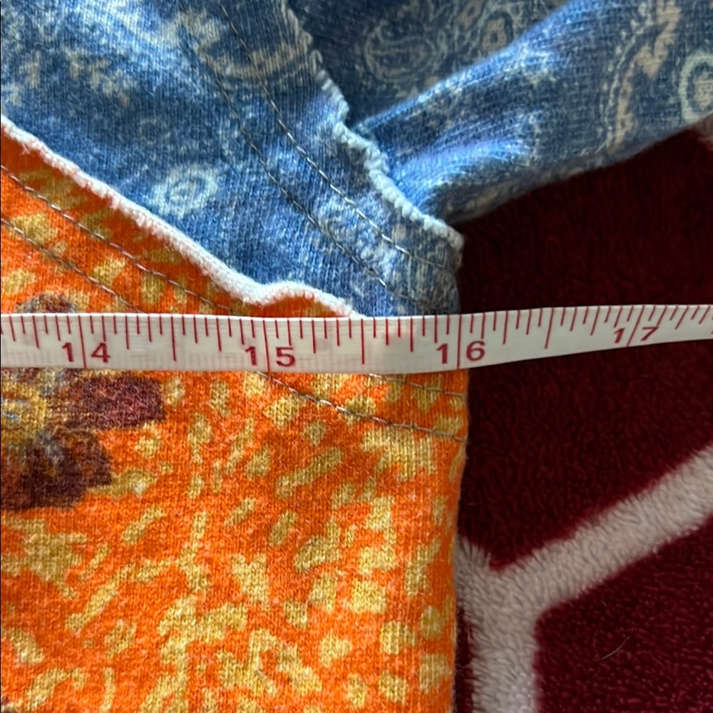 NWOT Free People Patchwork Long Sleeve Top Small / Medium - Picture 8 of 8